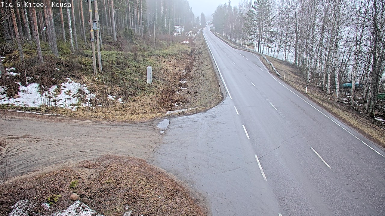 Weather Camera Image Road 6, Kitee, Kousa, Kitee, Pohjois-Karjala