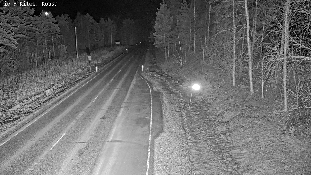 Weather Camera Image Road 6, Kitee, Kousa, Kitee, Pohjois-Karjala
