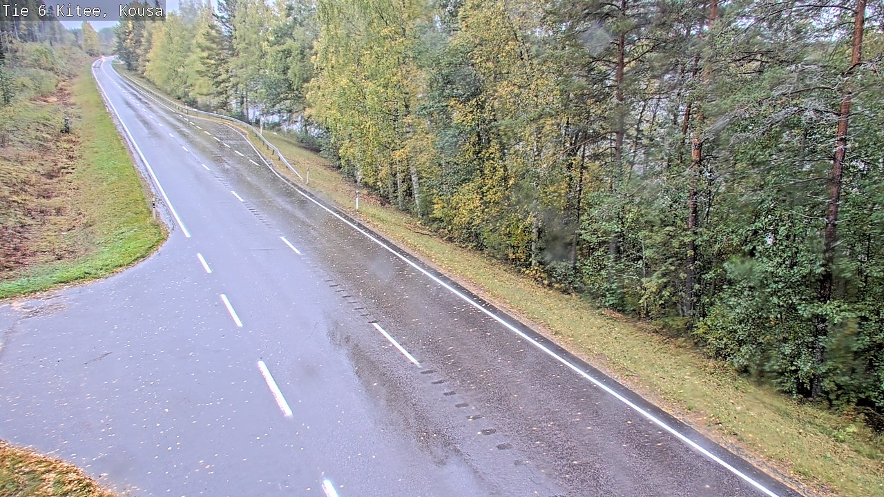 Weather Camera Image Road 6, Kitee, Kousa, Kitee, Pohjois-Karjala
