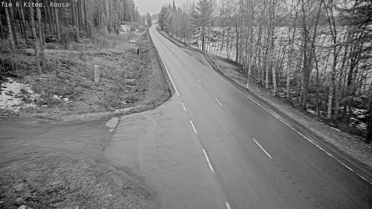 Weather Camera Image Road 6, Kitee, Kousa, Kitee, Pohjois-Karjala