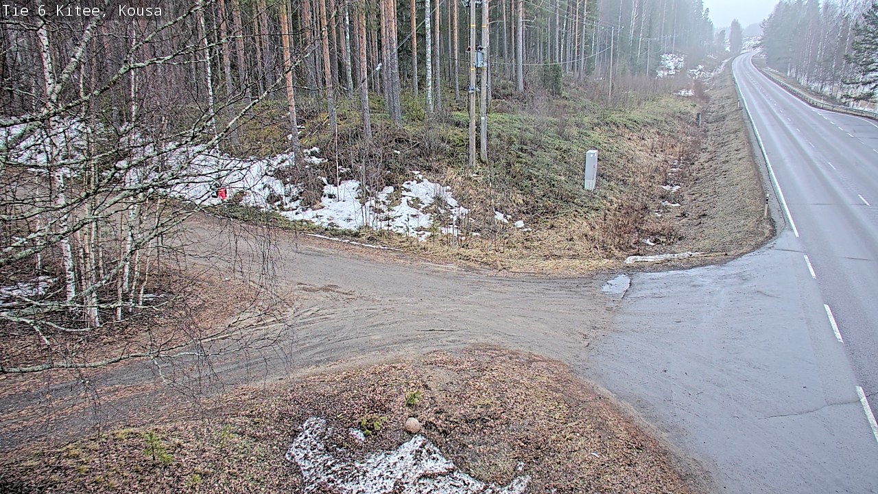 Weather Camera Image Road 6, Kitee, Kousa, Kitee, Pohjois-Karjala