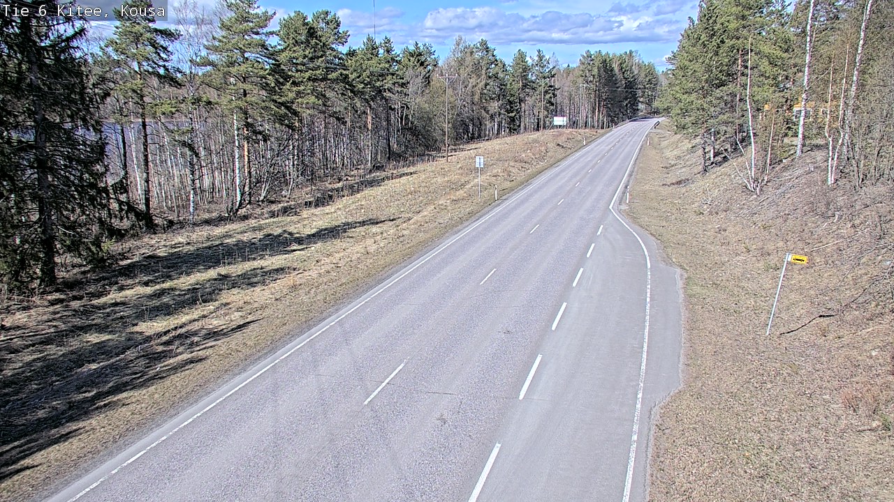 Weather Camera Image Väg 6, Kitee, Kousa, Kitee, Pohjois-Karjala