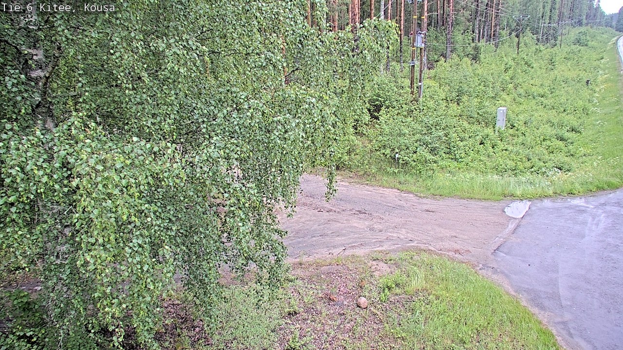 Weather Camera Image Road 6, Kitee, Kousa, Kitee, Pohjois-Karjala