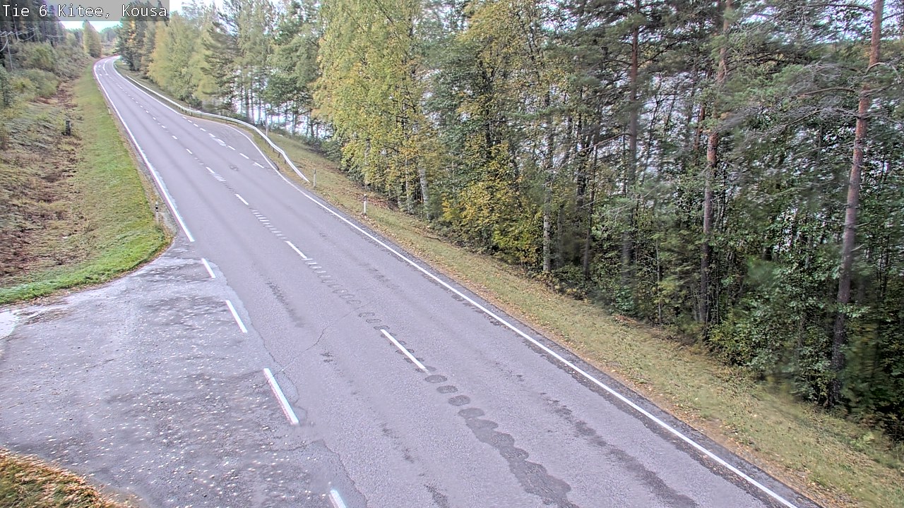 Weather Camera Image Road 6, Kitee, Kousa, Kitee, Pohjois-Karjala