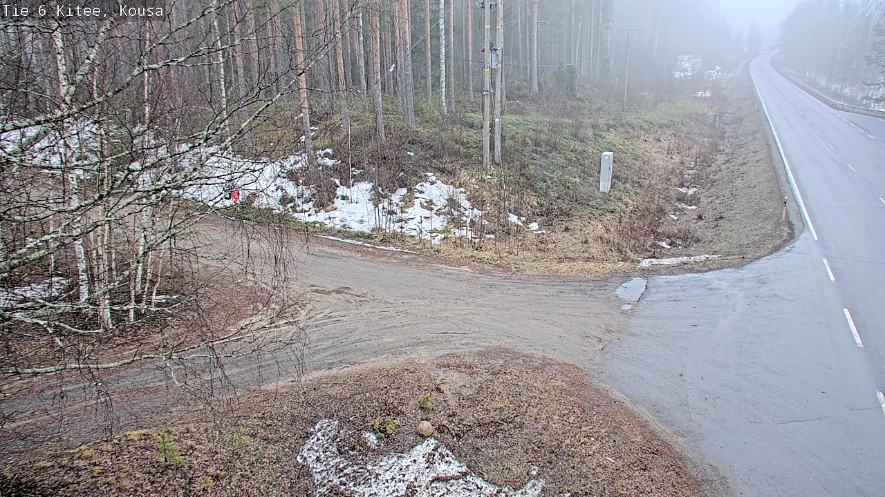 Weather Camera Image Road 6, Kitee, Kousa, Kitee, Pohjois-Karjala