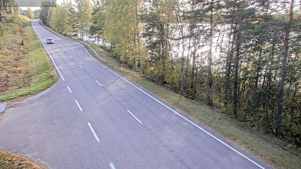 Weather Camera Image Road 6, Kitee, Kousa, Kitee, Pohjois-Karjala