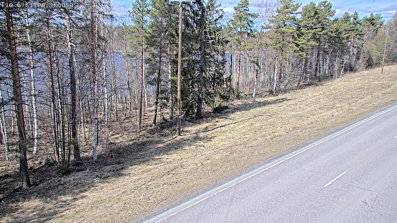 Weather Camera Image Väg 6, Kitee, Kousa, Kitee, Pohjois-Karjala
