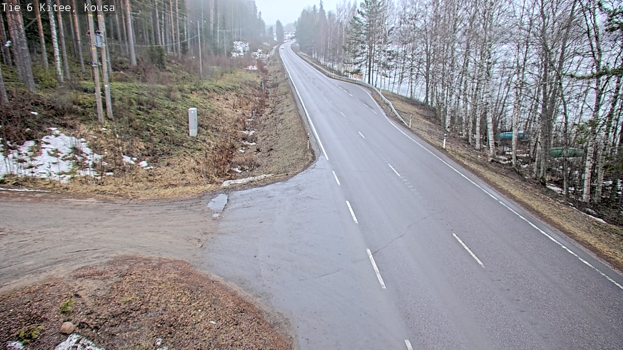Weather Camera Image Road 6, Kitee, Kousa, Kitee, Pohjois-Karjala