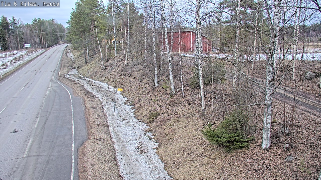 Weather Camera Image Road 6, Kitee, Kousa, Kitee, Pohjois-Karjala