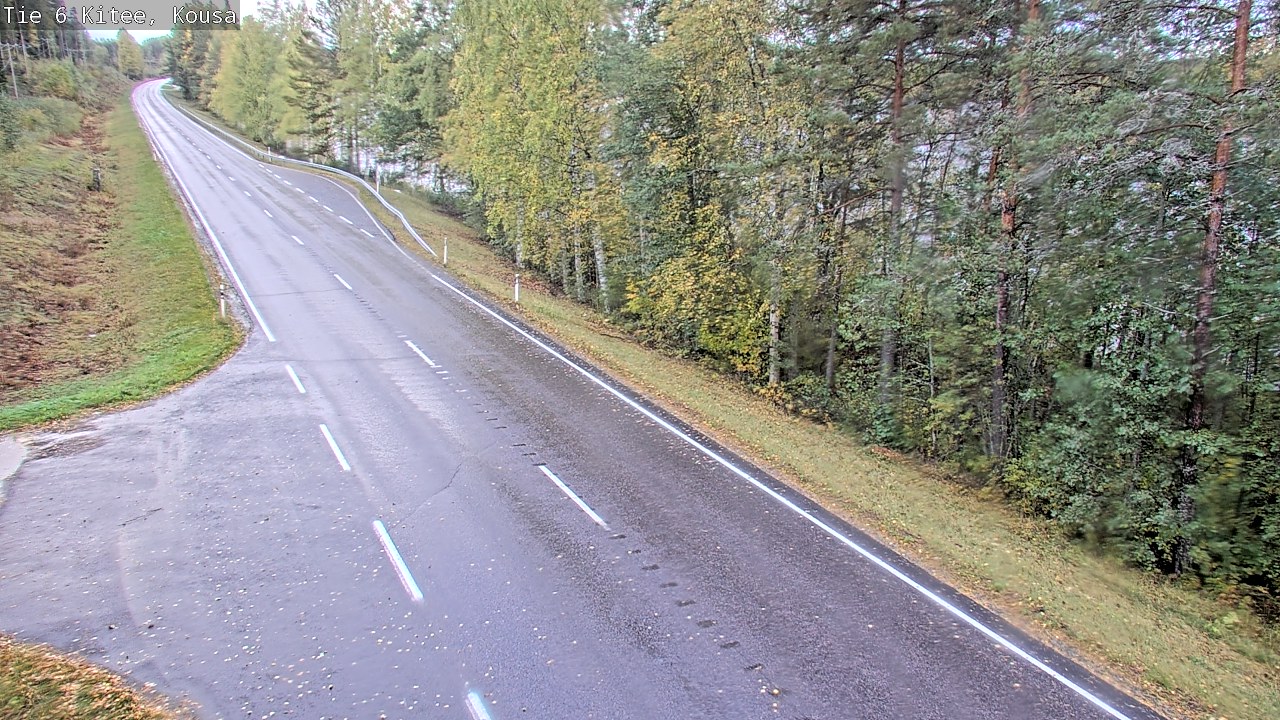 Weather Camera Image Road 6, Kitee, Kousa, Kitee, Pohjois-Karjala