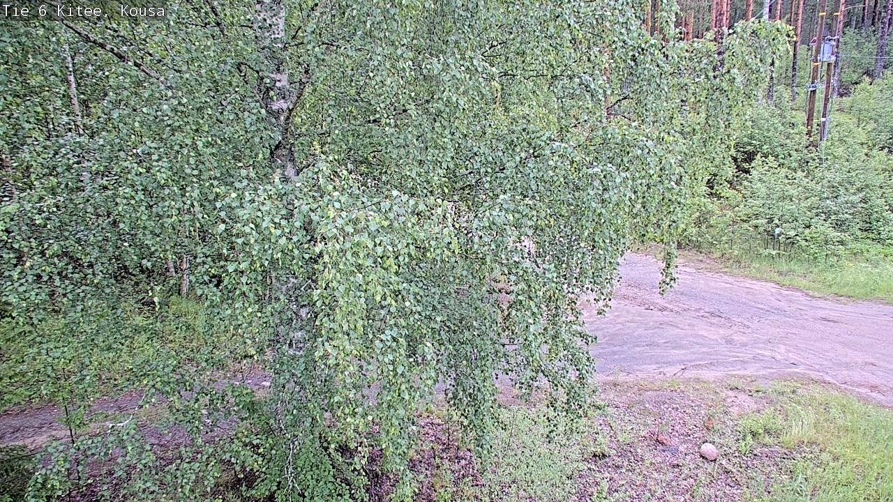 Weather Camera Image Väg 6, Kitee, Kousa, Kitee, Pohjois-Karjala