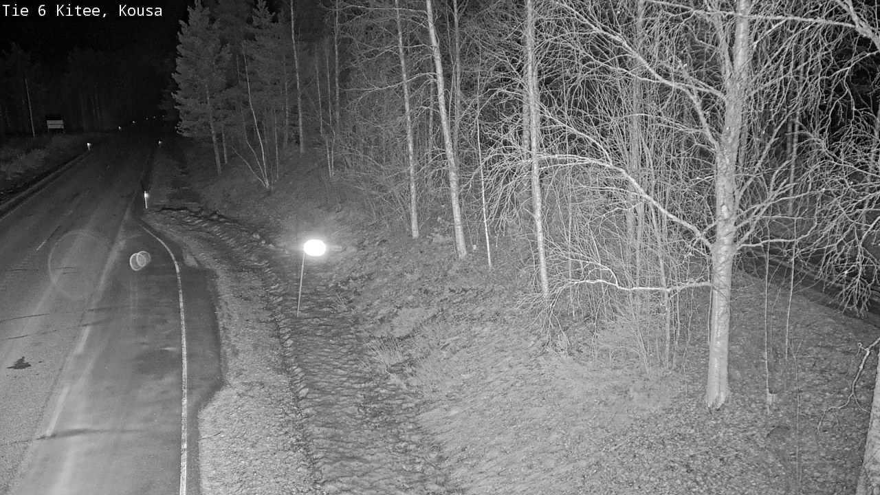 Weather Camera Image Road 6, Kitee, Kousa, Kitee, Pohjois-Karjala