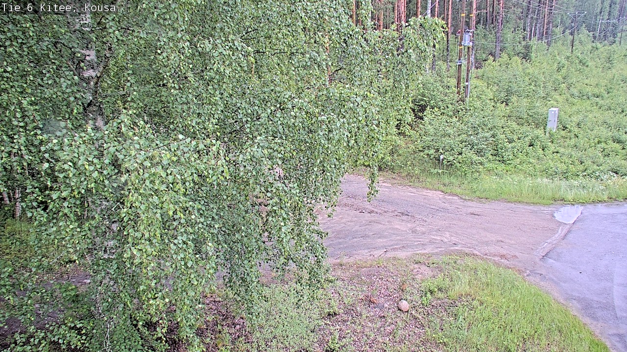 Weather Camera Image Väg 6, Kitee, Kousa, Kitee, Pohjois-Karjala