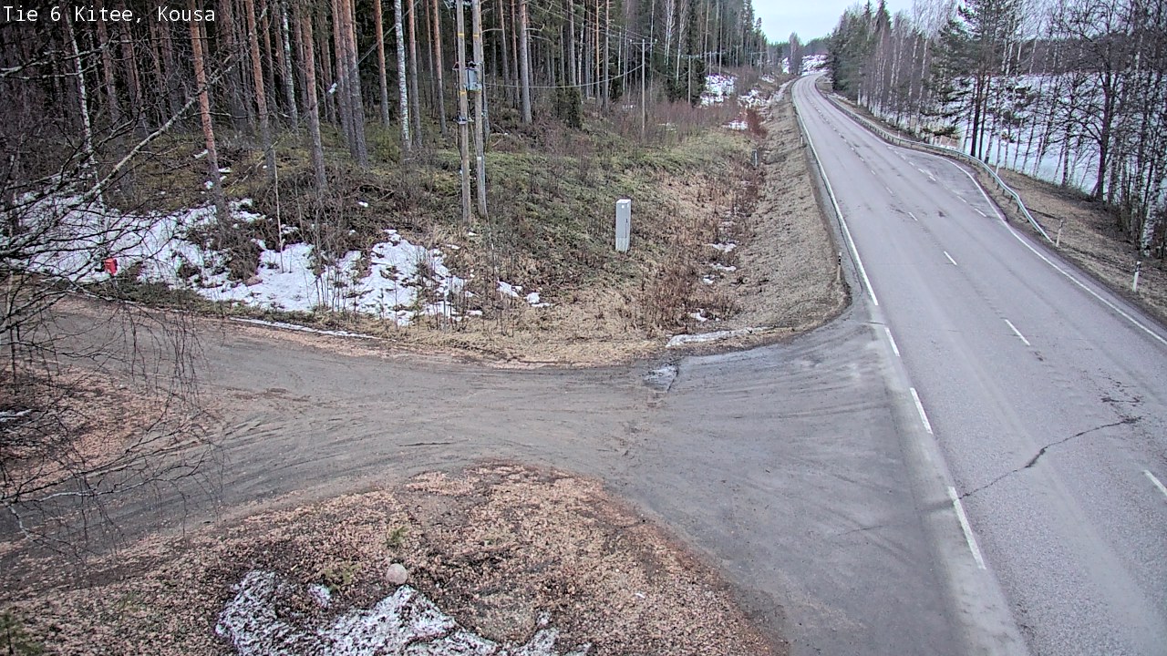Weather Camera Image Road 6, Kitee, Kousa, Kitee, Pohjois-Karjala