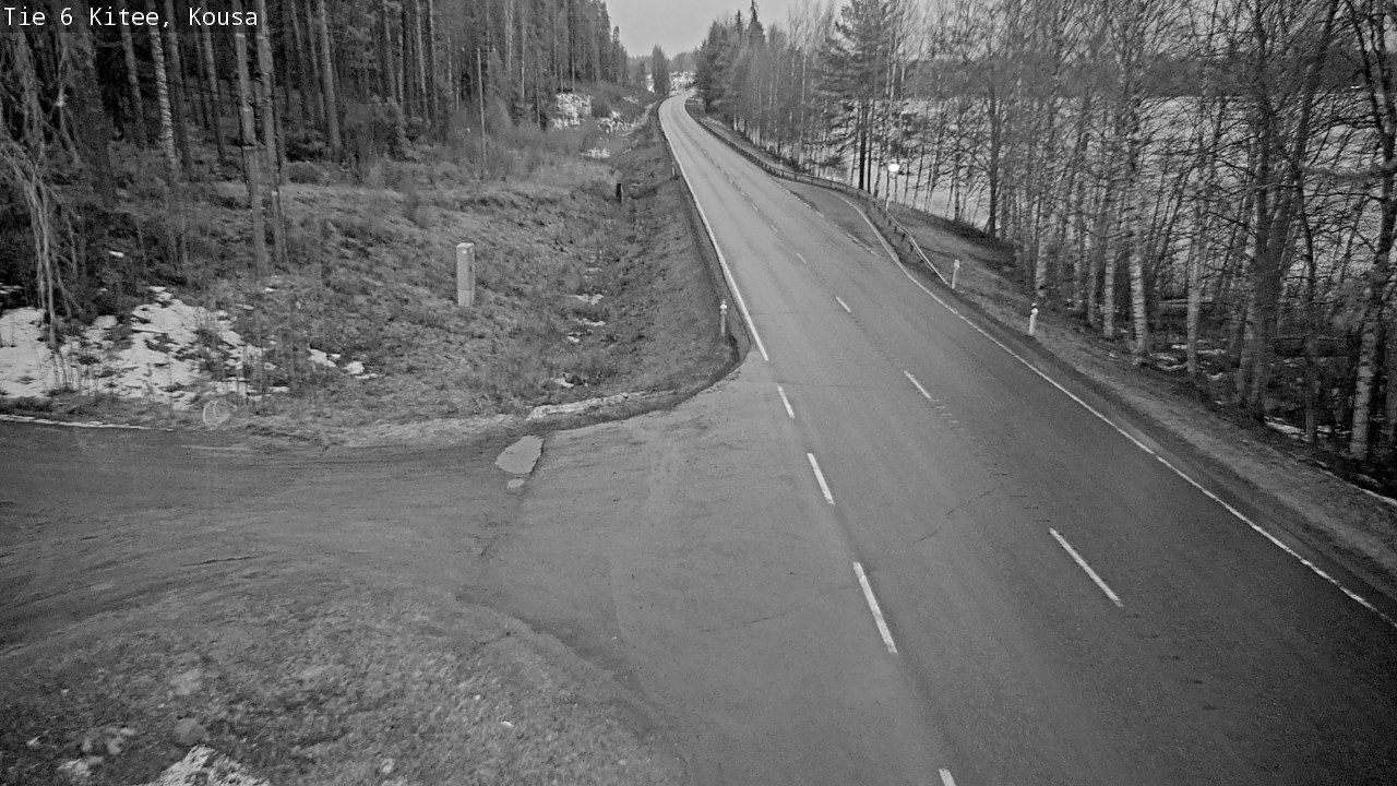 Weather Camera Image Road 6, Kitee, Kousa, Kitee, Pohjois-Karjala