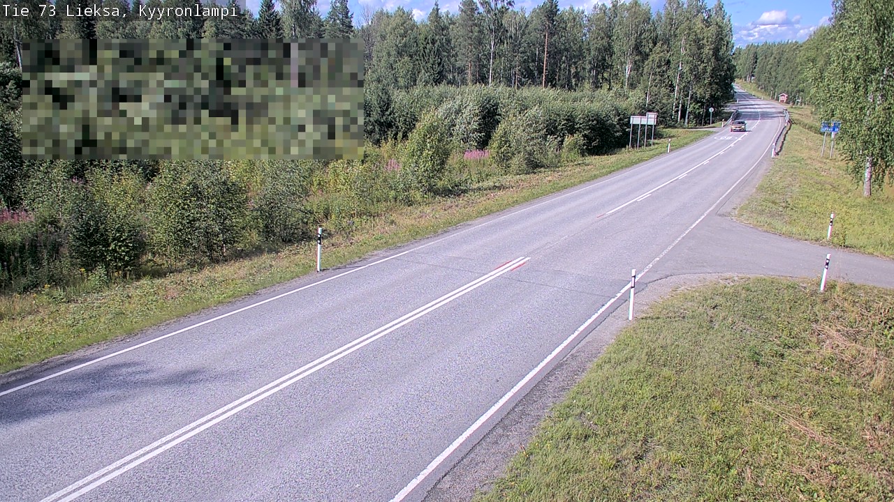 Weather Camera Image Road 73 Lieksa, Kyyrönlampi, Lieksa, Pohjois-Karjala