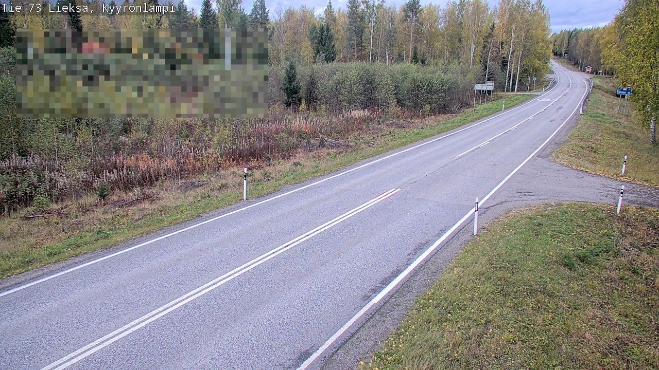 Weather Camera Image Road 73 Lieksa, Kyyrönlampi, Lieksa, Pohjois-Karjala