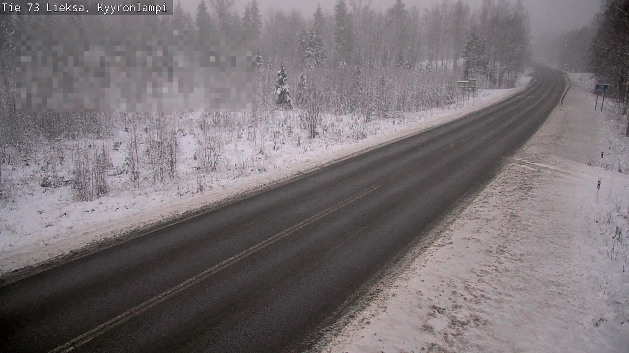 Weather Camera Image Väg 73 Lieksa, Kyyrönlampi, Lieksa, Pohjois-Karjala