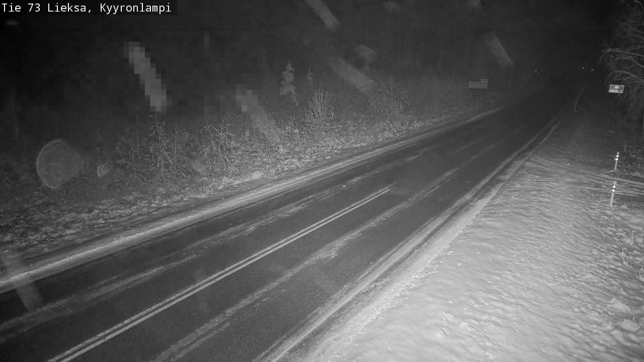 Weather Camera Image Road 73 Lieksa, Kyyrönlampi, Lieksa, Pohjois-Karjala