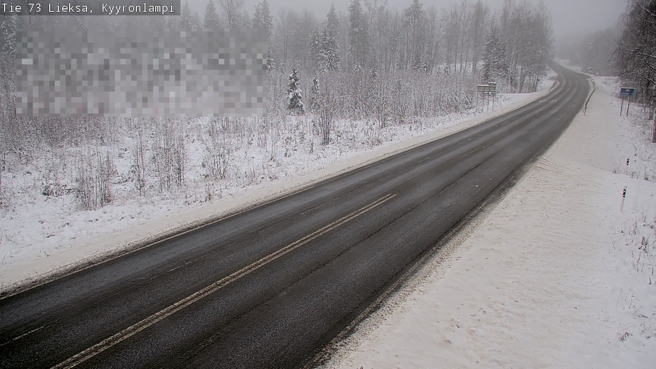Weather Camera Image Road 73 Lieksa, Kyyrönlampi, Lieksa, Pohjois-Karjala