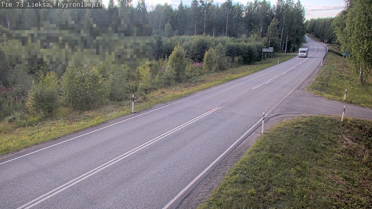 Weather Camera Image Road 73 Lieksa, Kyyrönlampi, Lieksa, Pohjois-Karjala