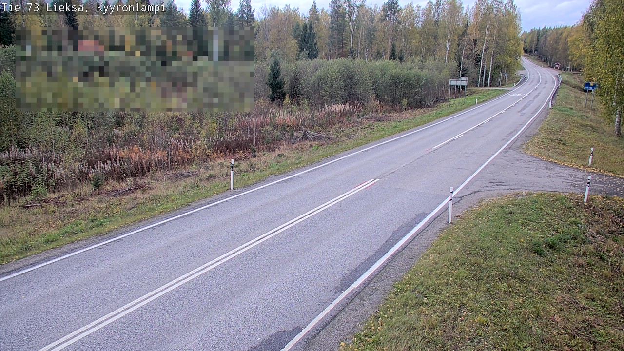 Weather Camera Image Road 73 Lieksa, Kyyrönlampi, Lieksa, Pohjois-Karjala