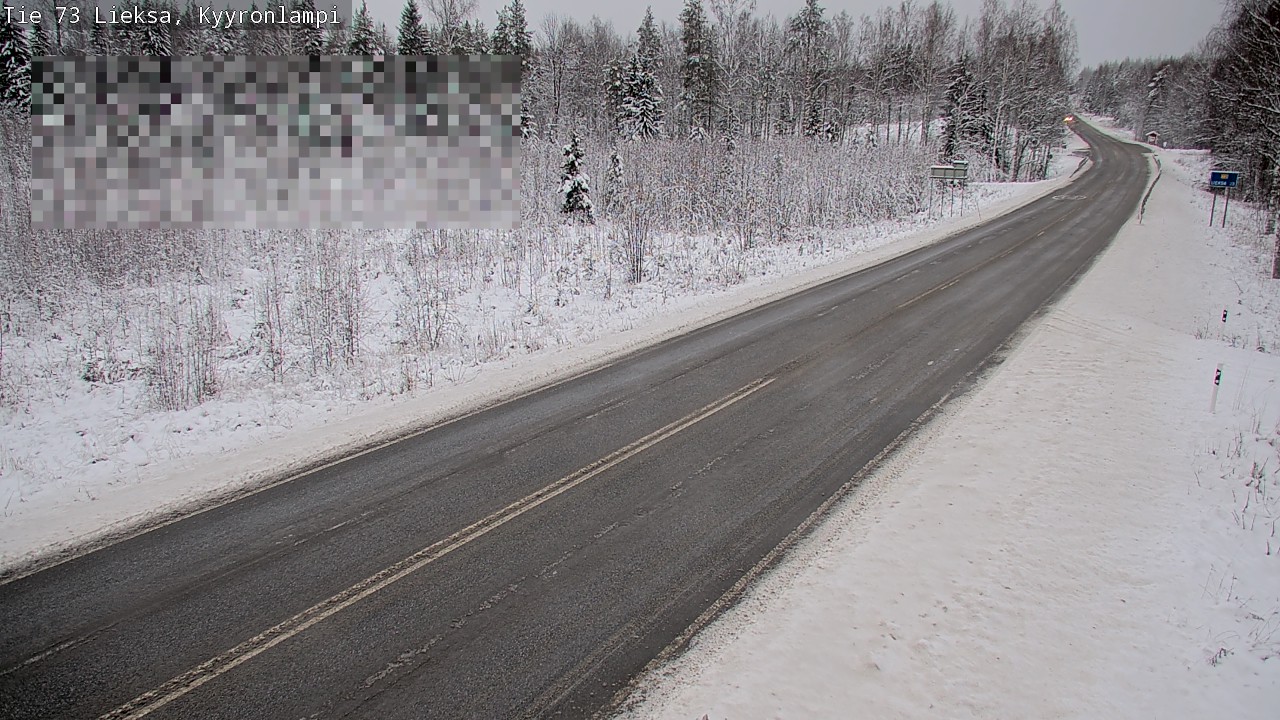 Weather Camera Image Road 73 Lieksa, Kyyrönlampi, Lieksa, Pohjois-Karjala