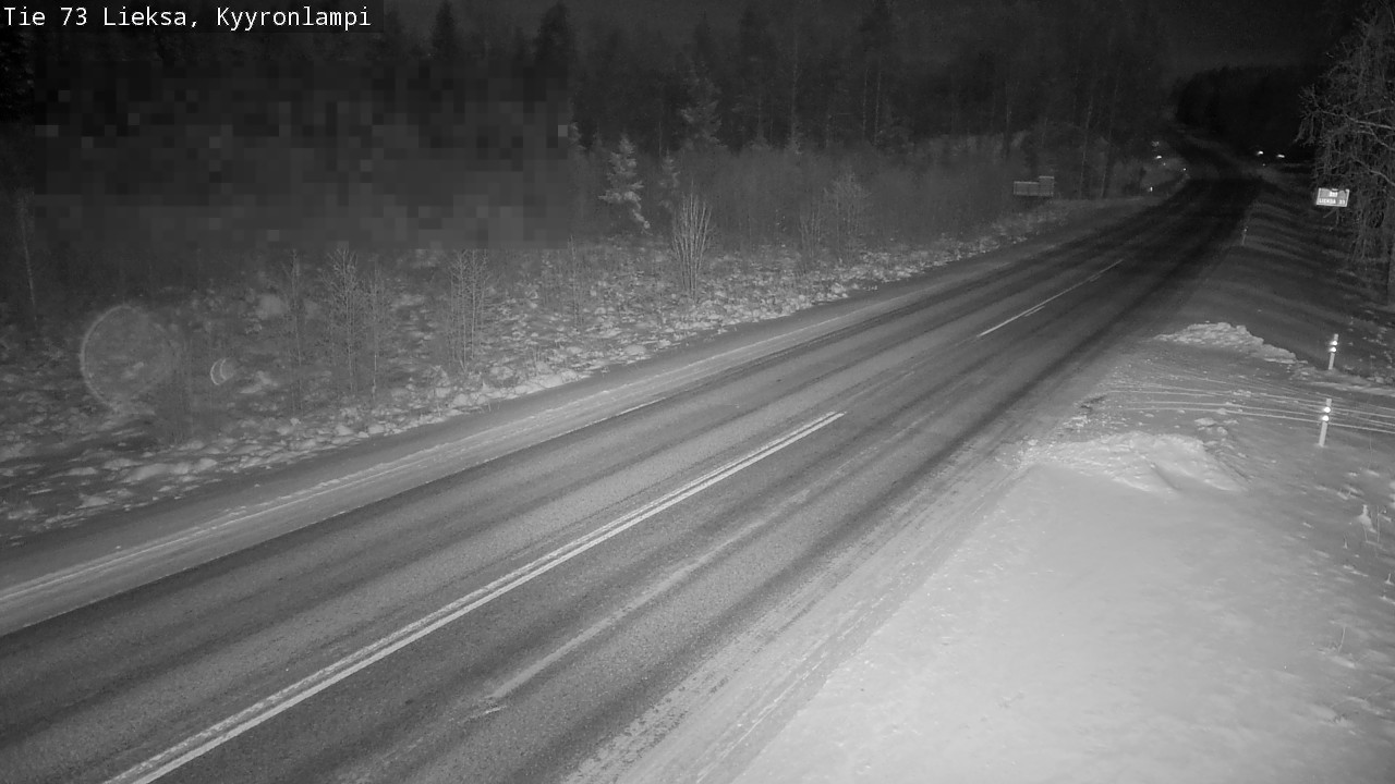 Weather Camera Image Väg 73 Lieksa, Kyyrönlampi, Lieksa, Pohjois-Karjala