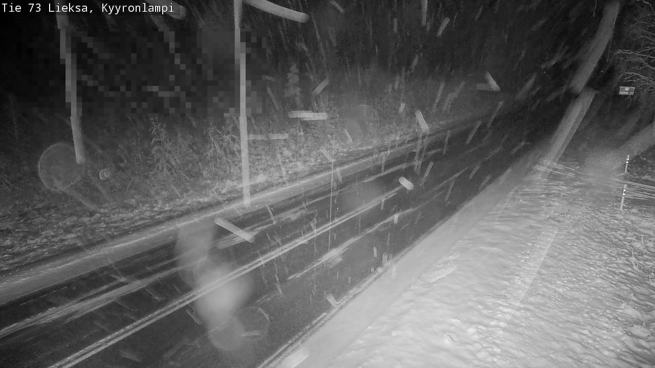 Weather Camera Image Road 73 Lieksa, Kyyrönlampi, Lieksa, Pohjois-Karjala