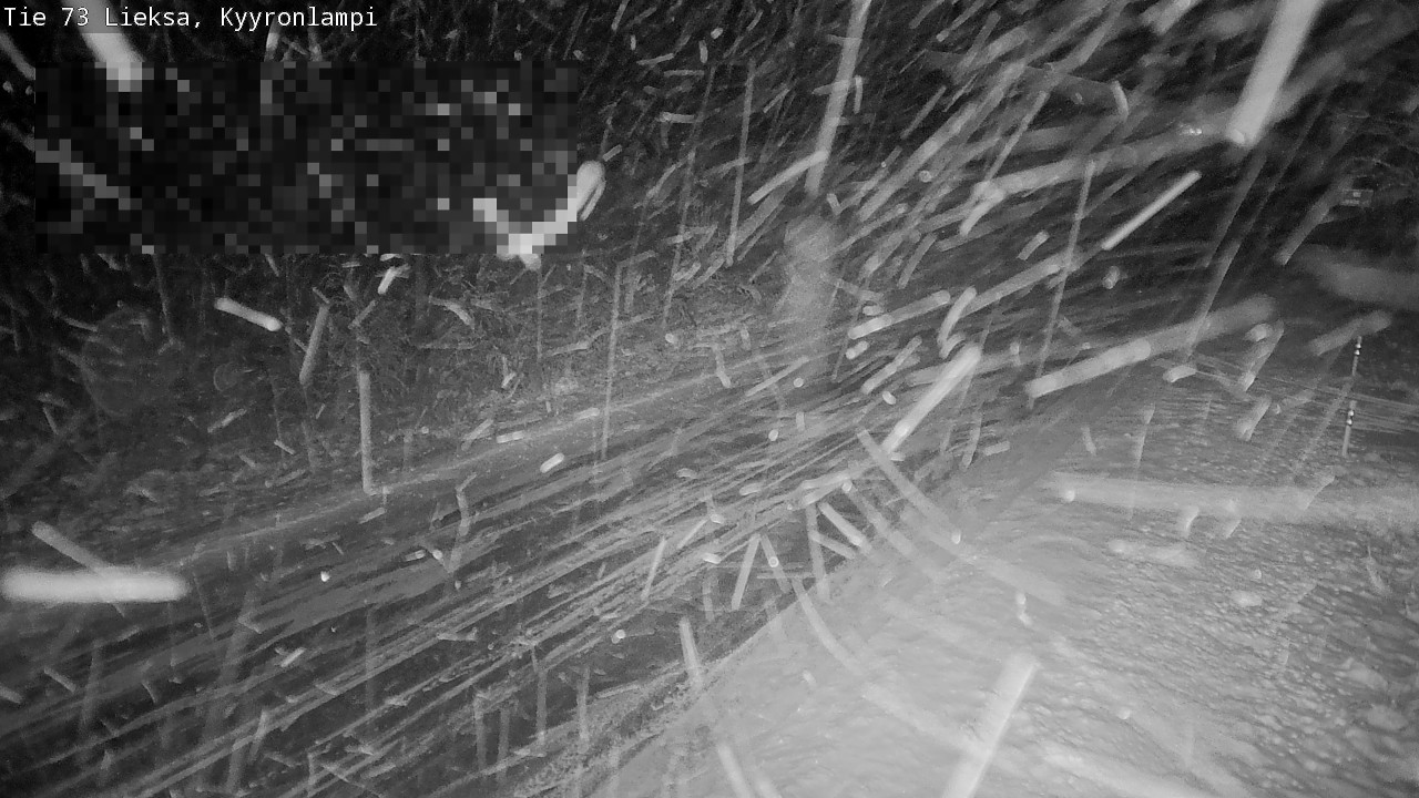 Weather Camera Image Road 73 Lieksa, Kyyrönlampi, Lieksa, Pohjois-Karjala