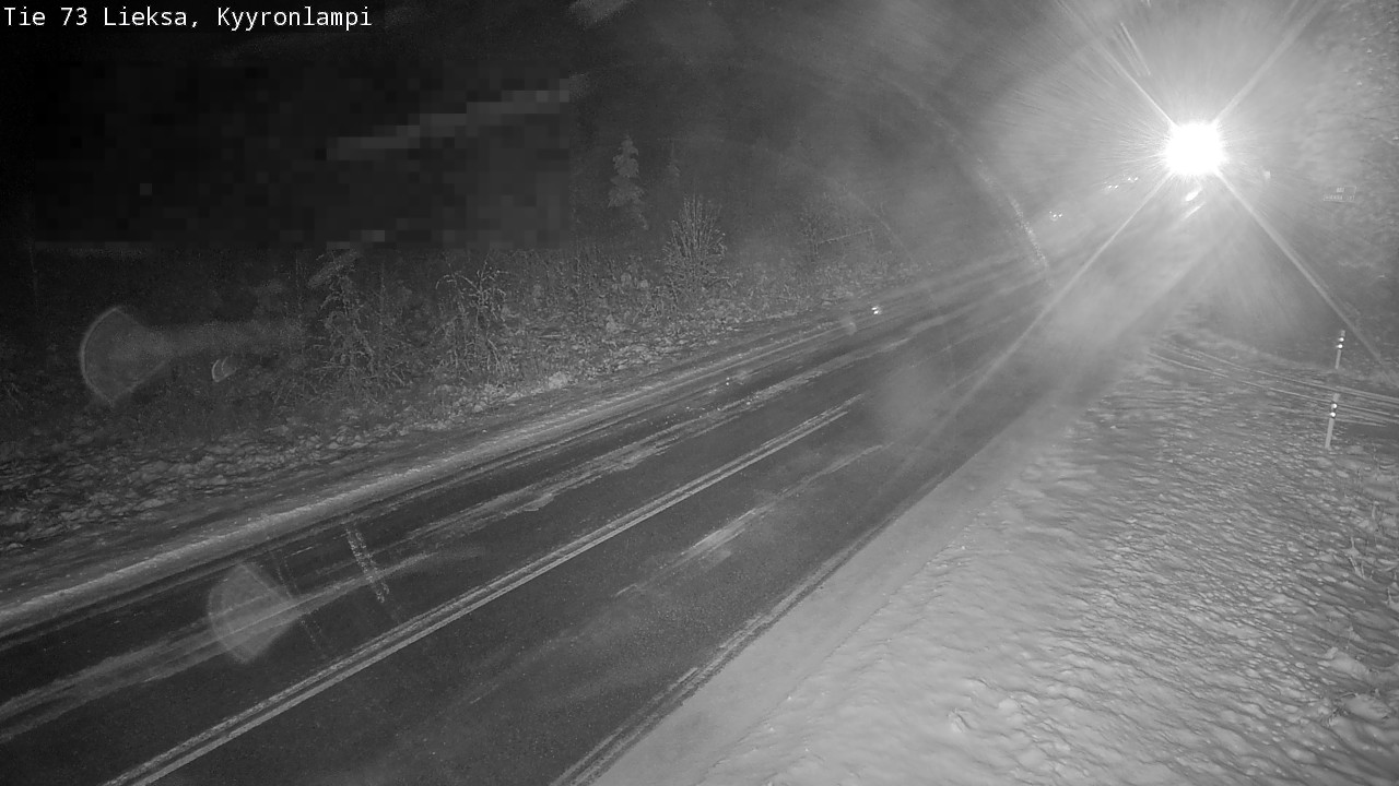 Weather Camera Image Väg 73 Lieksa, Kyyrönlampi, Lieksa, Pohjois-Karjala