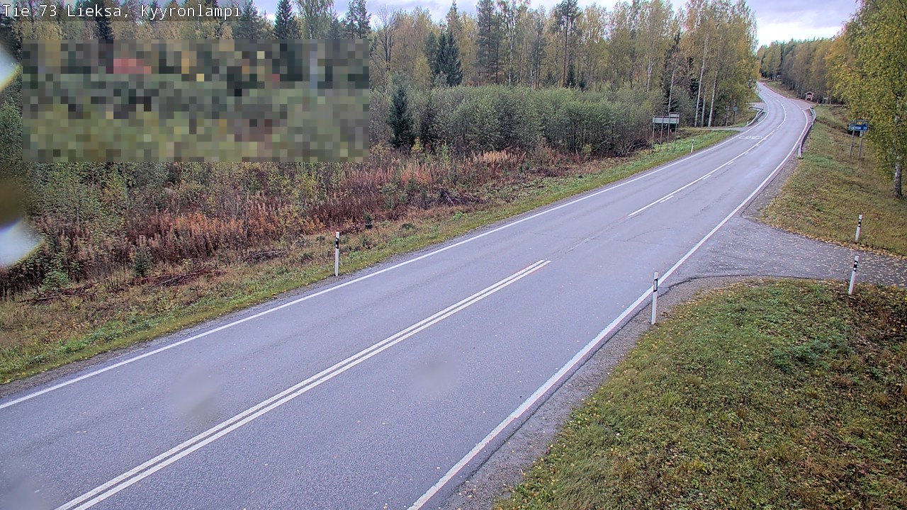 Weather Camera Image Väg 73 Lieksa, Kyyrönlampi, Lieksa, Pohjois-Karjala