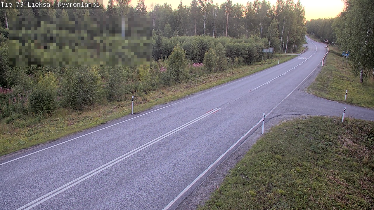 Weather Camera Image Road 73 Lieksa, Kyyrönlampi, Lieksa, Pohjois-Karjala