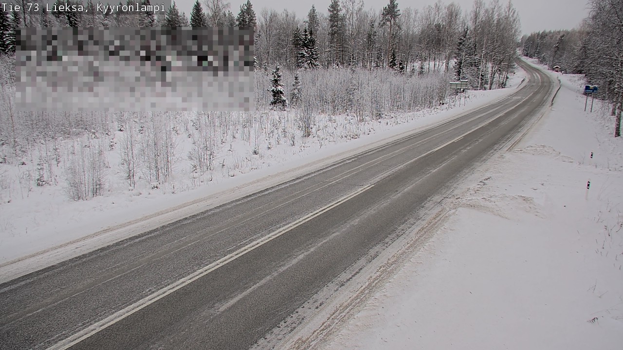 Weather Camera Image Road 73 Lieksa, Kyyrönlampi, Lieksa, Pohjois-Karjala