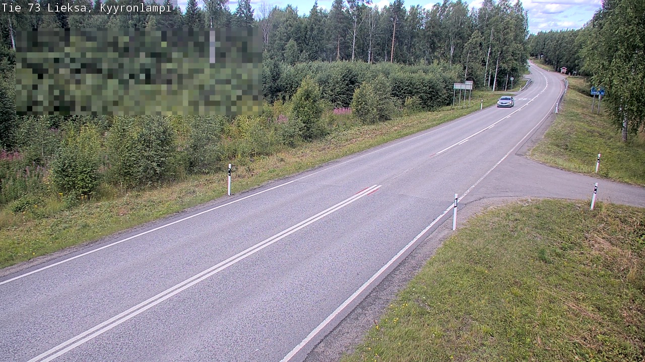 Weather Camera Image Road 73 Lieksa, Kyyrönlampi, Lieksa, Pohjois-Karjala