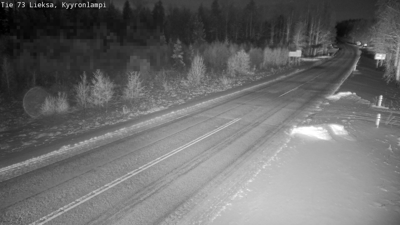 Weather Camera Image Road 73 Lieksa, Kyyrönlampi, Lieksa, Pohjois-Karjala
