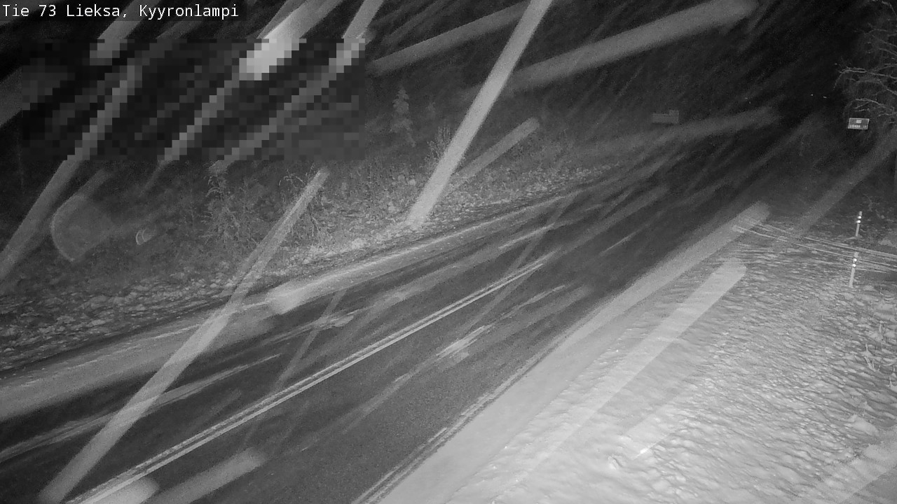 Weather Camera Image Road 73 Lieksa, Kyyrönlampi, Lieksa, Pohjois-Karjala