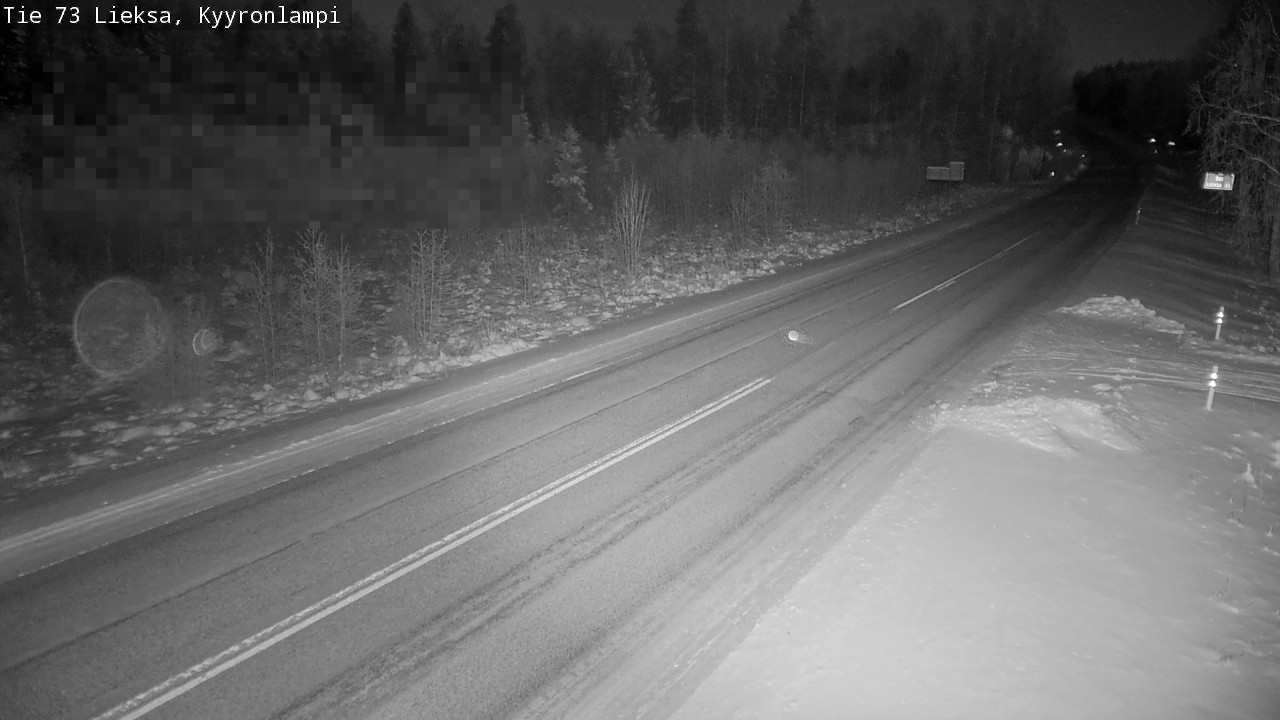 Weather Camera Image Road 73 Lieksa, Kyyrönlampi, Lieksa, Pohjois-Karjala
