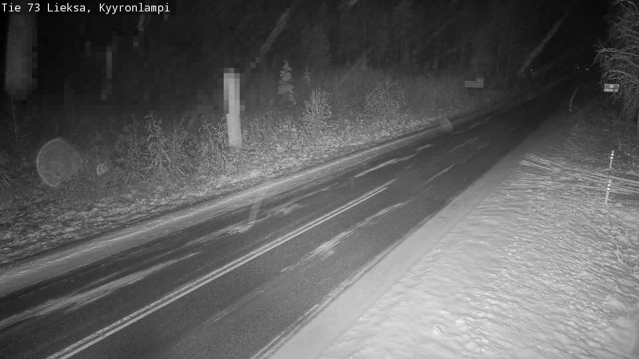 Weather Camera Image Road 73 Lieksa, Kyyrönlampi, Lieksa, Pohjois-Karjala