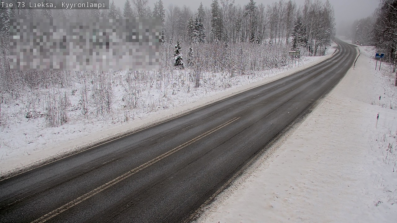Weather Camera Image Road 73 Lieksa, Kyyrönlampi, Lieksa, Pohjois-Karjala