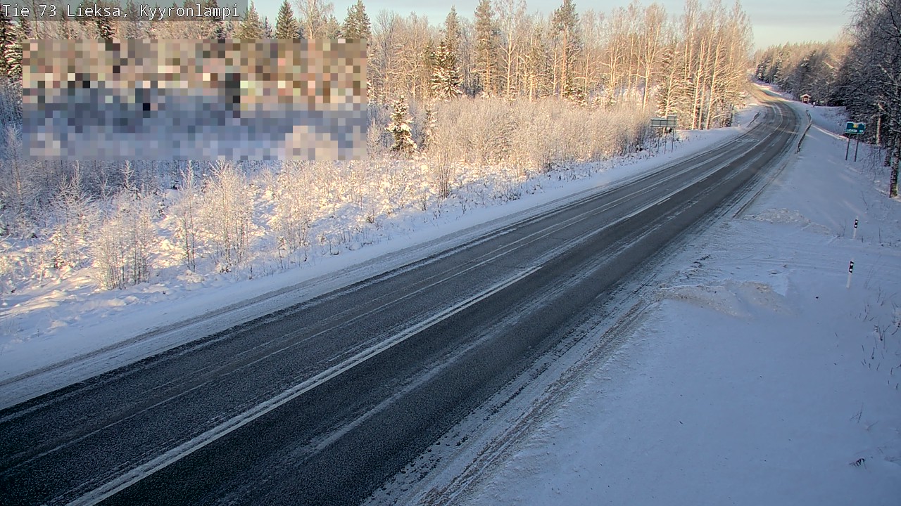 Weather Camera Image Road 73 Lieksa, Kyyrönlampi, Lieksa, Pohjois-Karjala