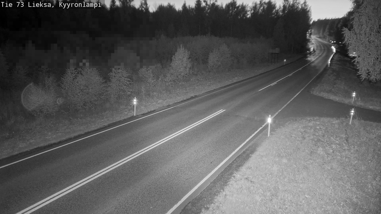 Weather Camera Image Road 73 Lieksa, Kyyrönlampi, Lieksa, Pohjois-Karjala