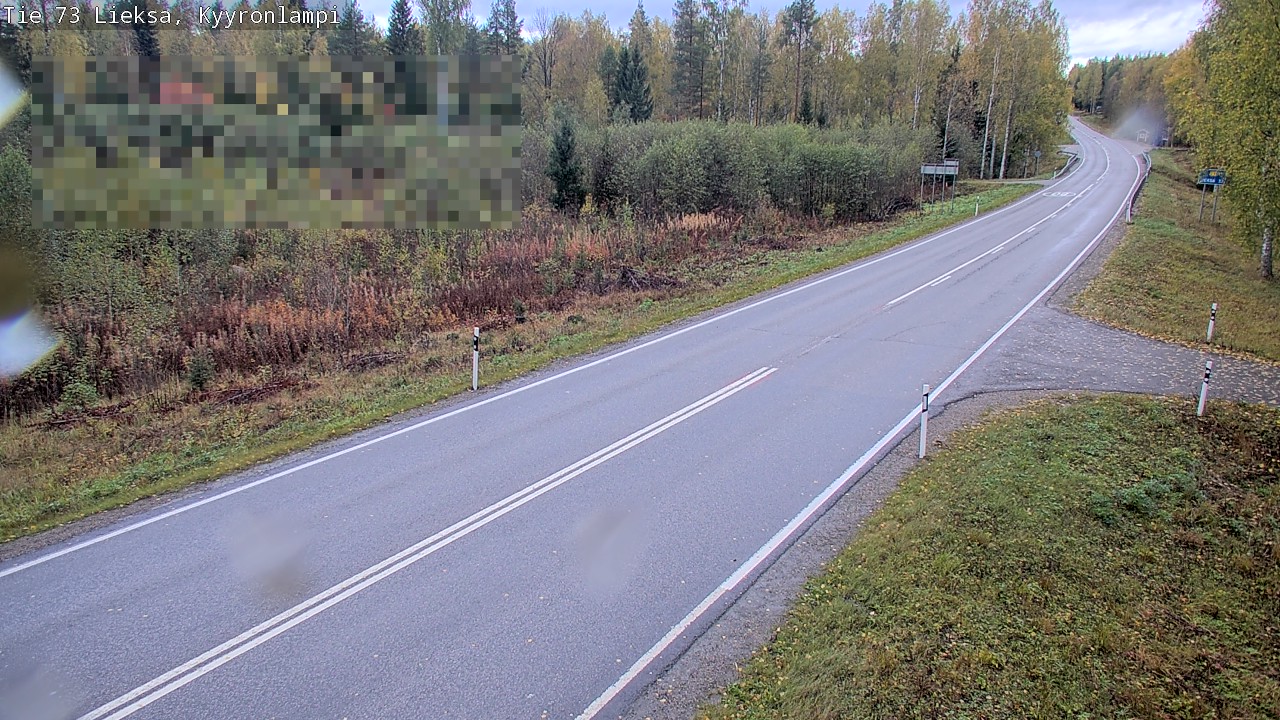 Weather Camera Image Väg 73 Lieksa, Kyyrönlampi, Lieksa, Pohjois-Karjala