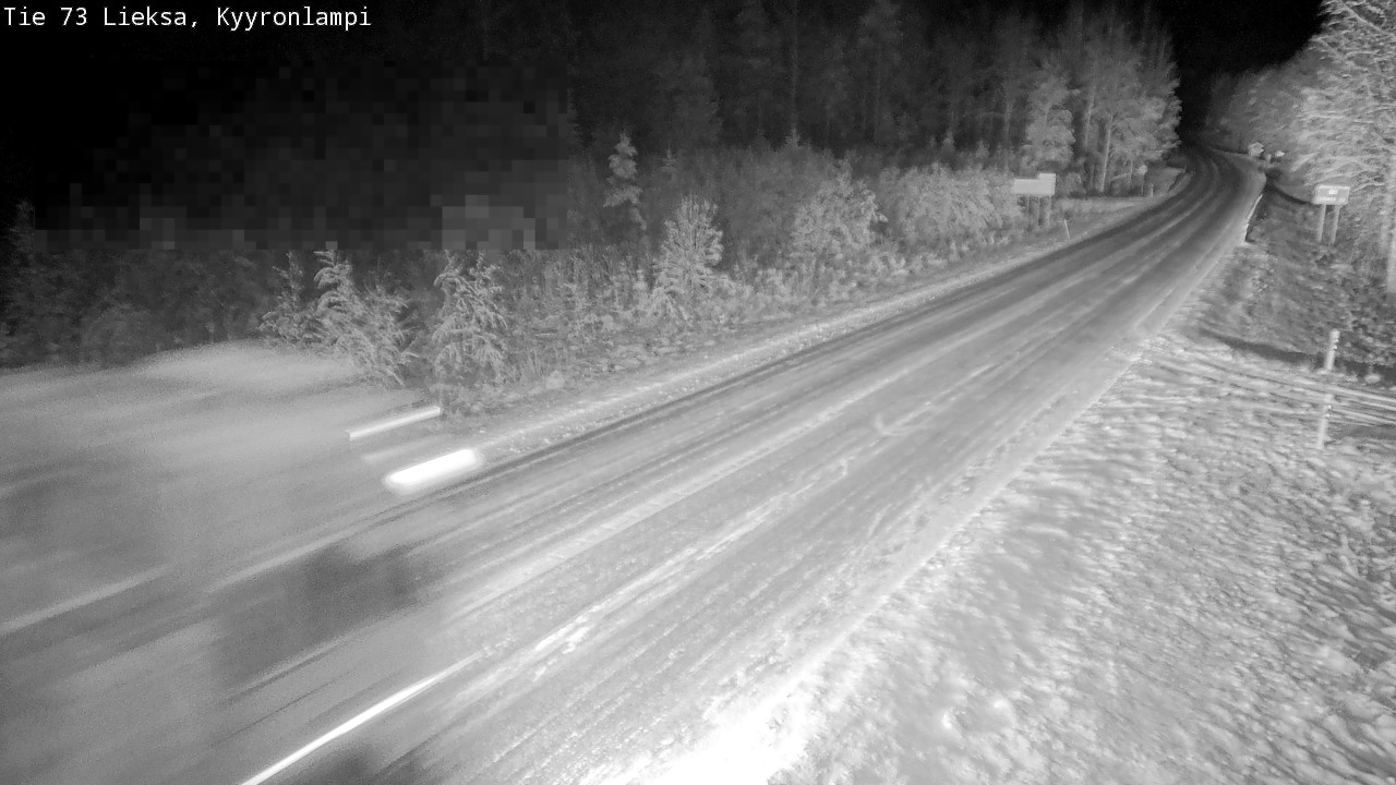 Weather Camera Image Road 73 Lieksa, Kyyrönlampi, Lieksa, Pohjois-Karjala