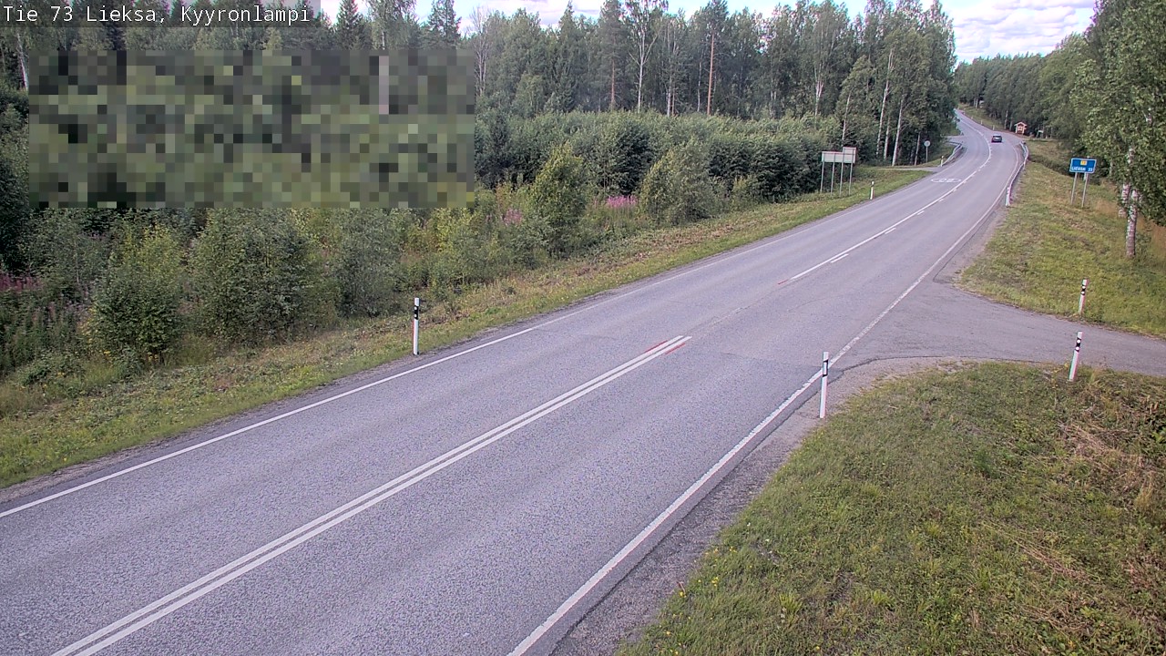Weather Camera Image Road 73 Lieksa, Kyyrönlampi, Lieksa, Pohjois-Karjala