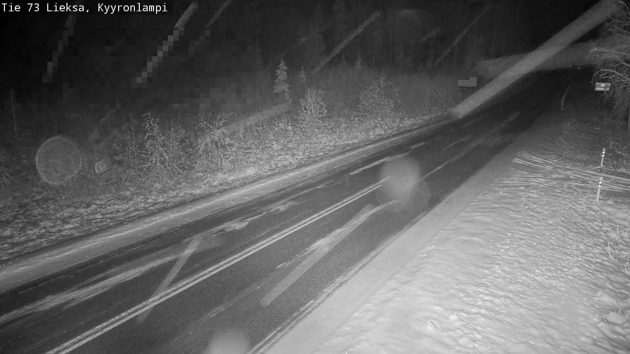Weather Camera Image Road 73 Lieksa, Kyyrönlampi, Lieksa, Pohjois-Karjala