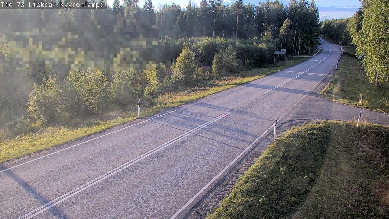 Weather Camera Image Road 73 Lieksa, Kyyrönlampi, Lieksa, Pohjois-Karjala