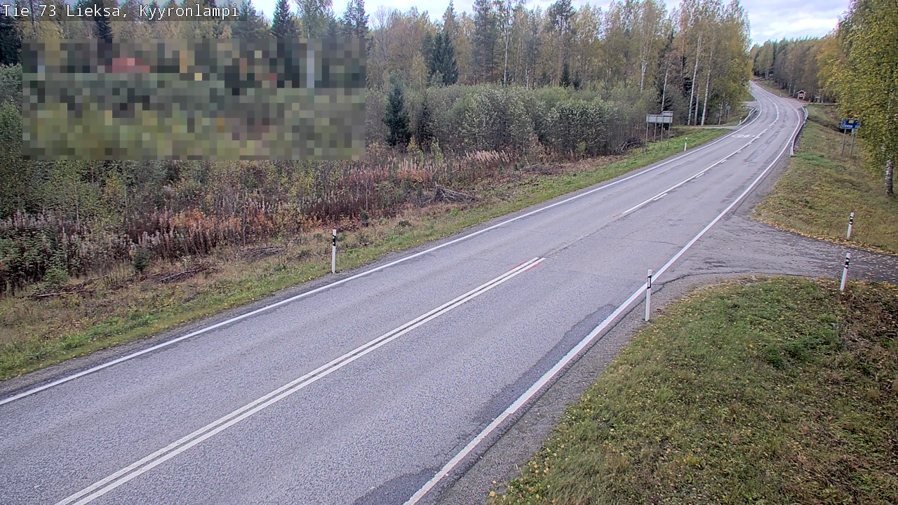 Weather Camera Image Road 73 Lieksa, Kyyrönlampi, Lieksa, Pohjois-Karjala