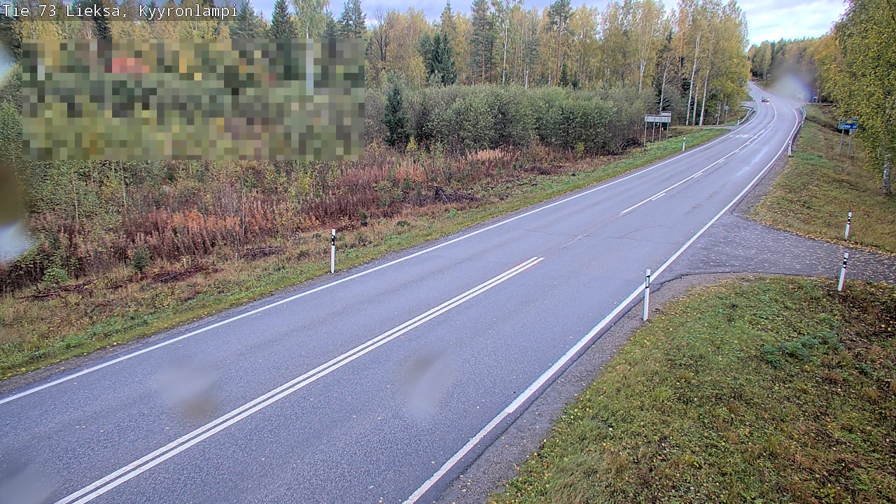 Weather Camera Image Väg 73 Lieksa, Kyyrönlampi, Lieksa, Pohjois-Karjala