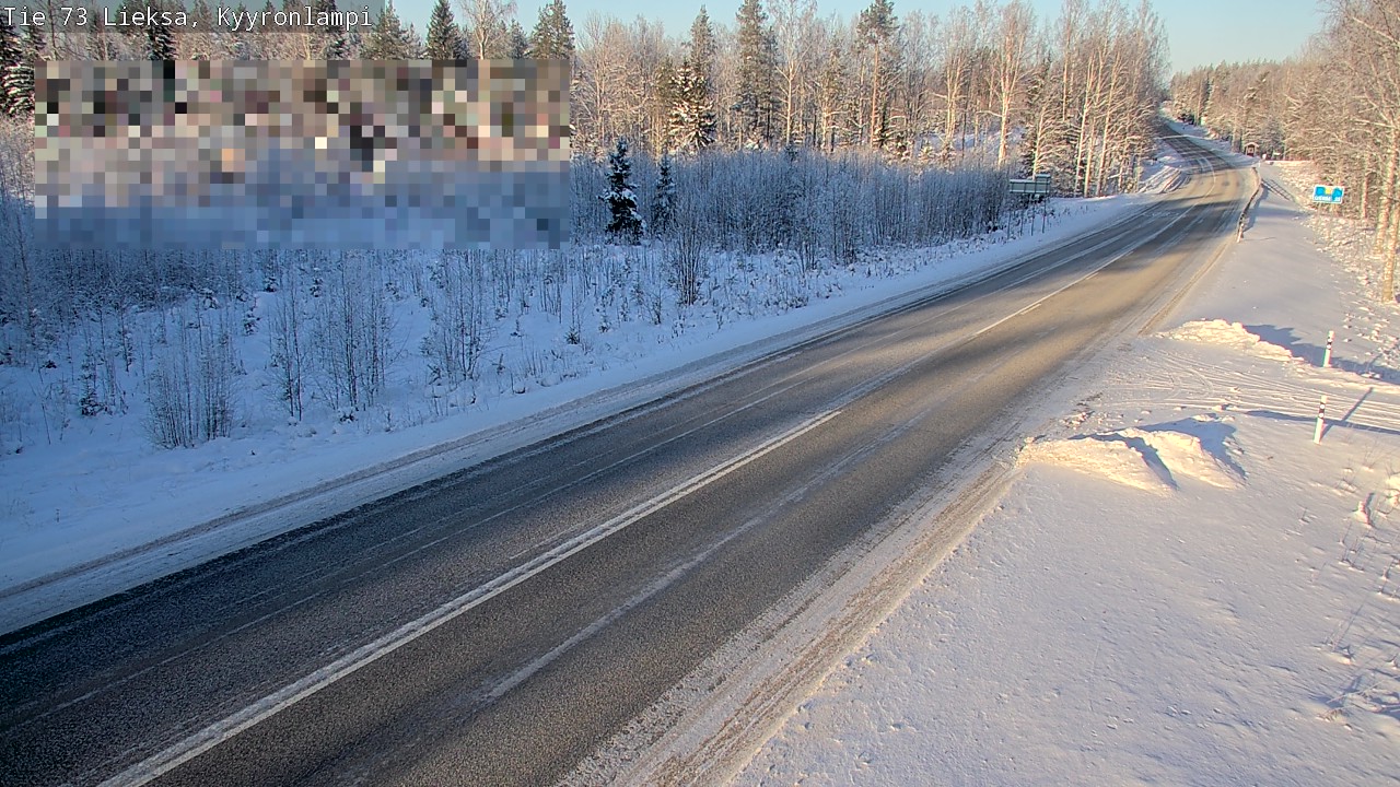 Weather Camera Image Road 73 Lieksa, Kyyrönlampi, Lieksa, Pohjois-Karjala